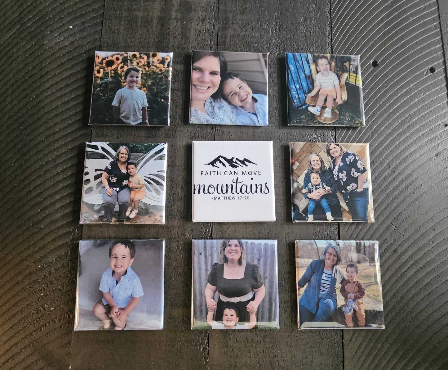 Personalized Photo Magnets- Set of 3
