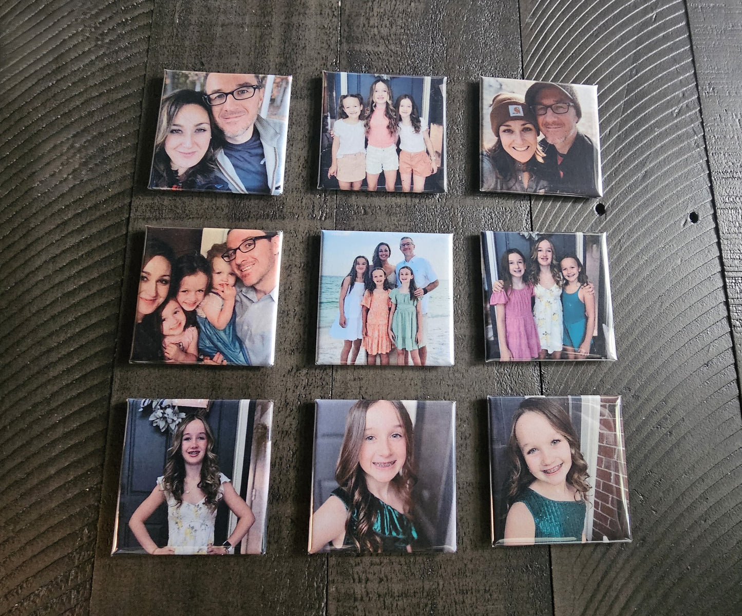 Personalized Photo Magnets- Set of 3