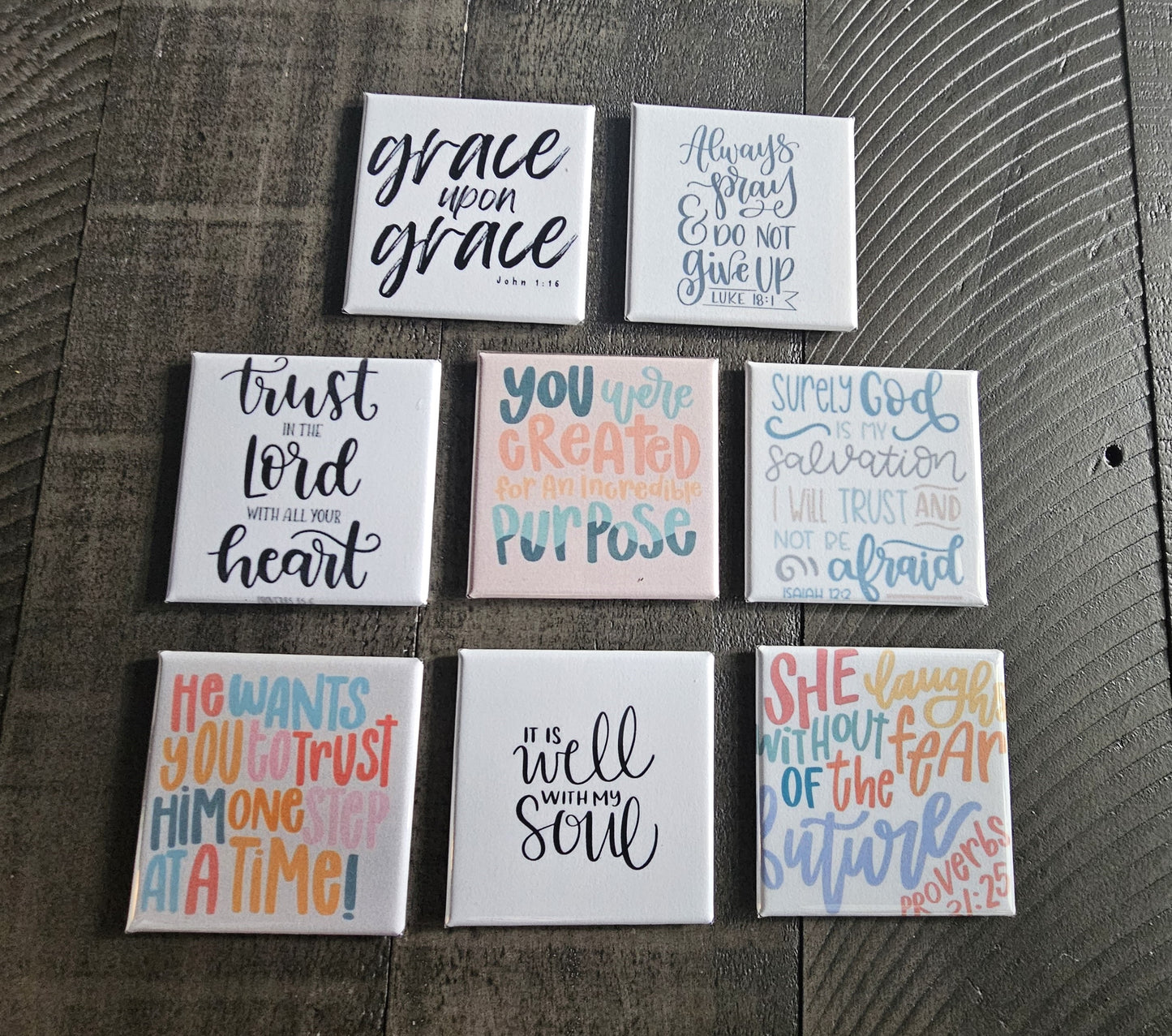 Personalized Text Magnets- 1 Individual Magnet (Craft Fair)