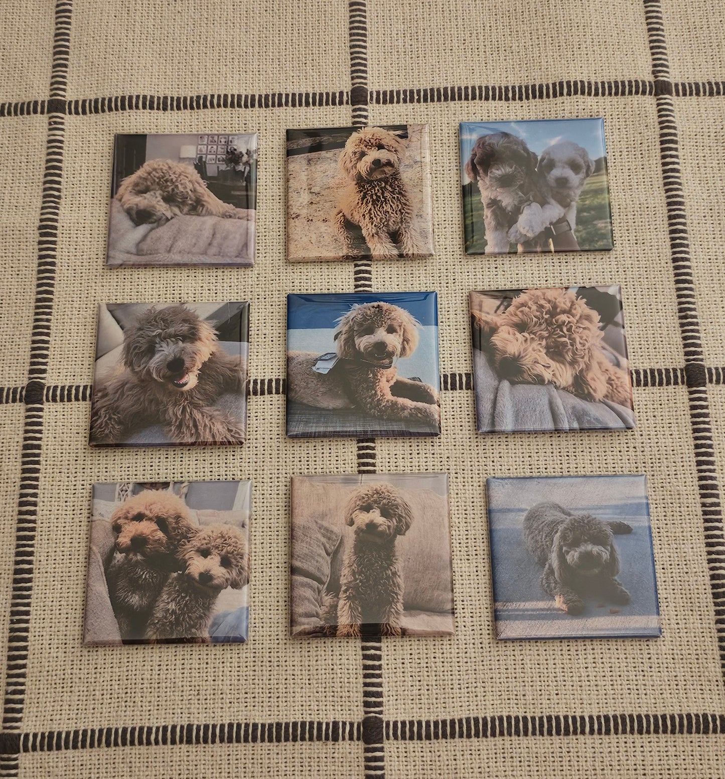 Personalized Photo Magnets- Set of 9
