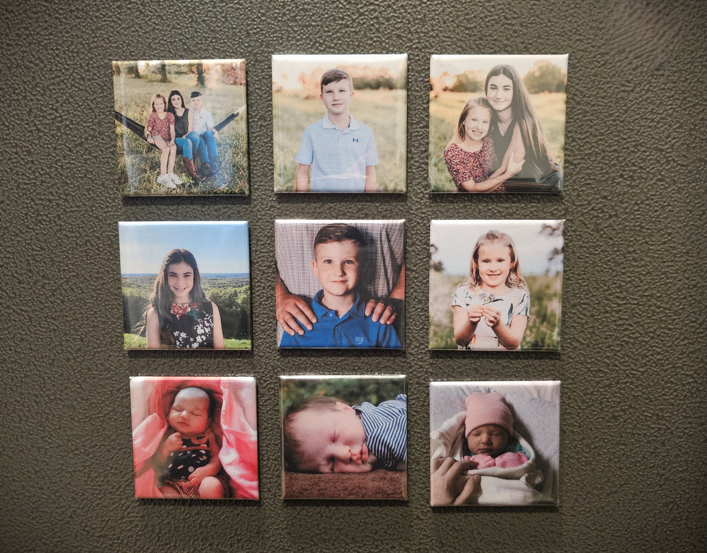 Personalized Photo Magnets- Set of 3