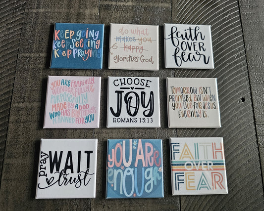 Personalized Text Magnets- Set of 9 (Craft Fair)